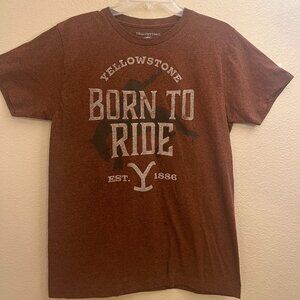 Yellowstone  Born to Ride Copperstone Mens M Tshirt